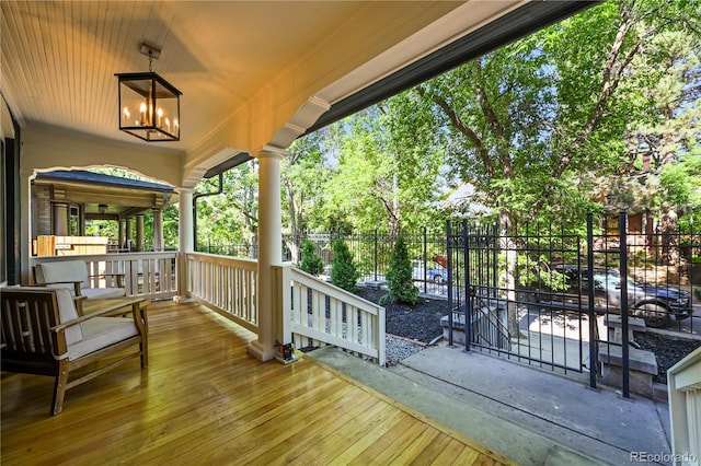 734 N Downing St, Denver, CO 80218 - view of wooden porch