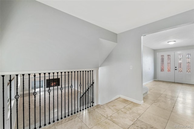 interior space with baseboards