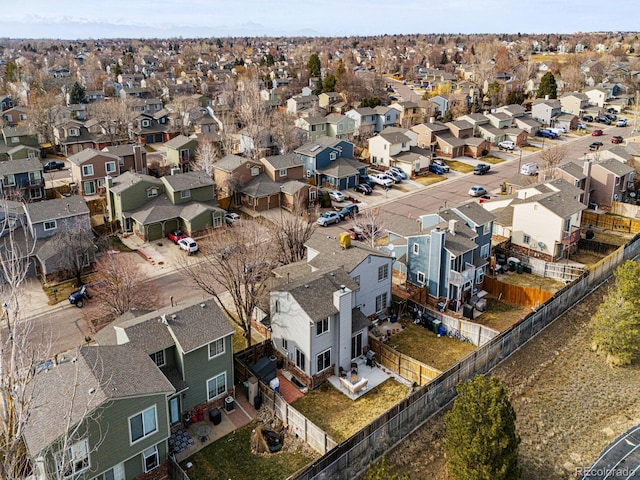 birds eye view of property featuring a residential view