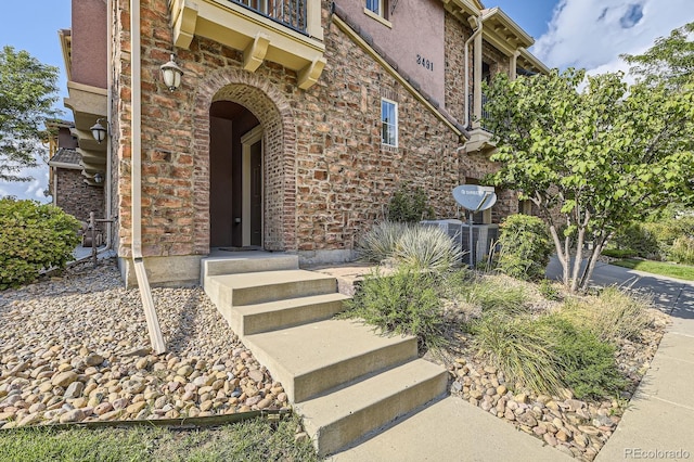 3491 Cascina Pl Unit D, Highlands Ranch, CO 80126 - entrance to property featuring brick siding
