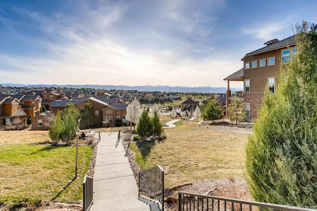 3491 Cascina Pl Unit D, Highlands Ranch, CO 80126 - view of yard featuring a residential view