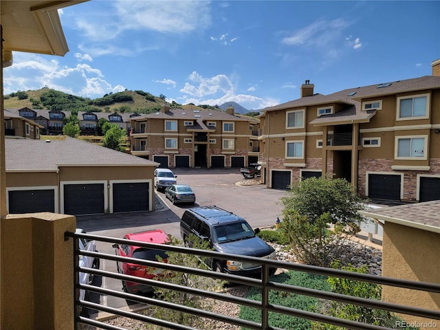 exterior space with a mountain view