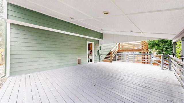 10718 Ash Ct, Thornton, CO 80233 - wooden terrace featuring stairway