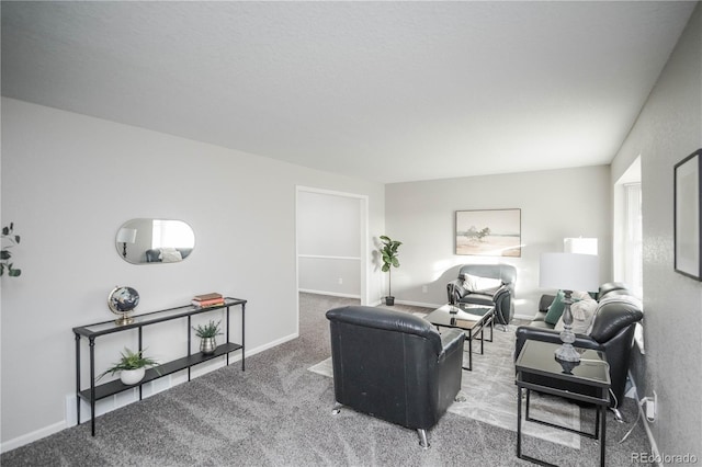 1409 S Moline St, Aurora, CO 80012 - carpeted living room featuring baseboards