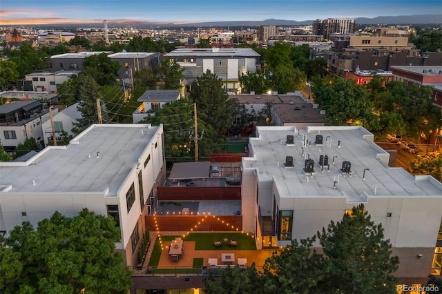 3220 Zuni St, Denver, CO 80211 - aerial view at dusk