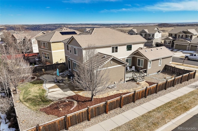 drone / aerial view featuring a residential view