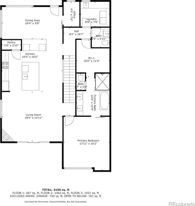 756 Dreamcatcher Ln, Evergreen, CO 80439 - floor plan / room layout