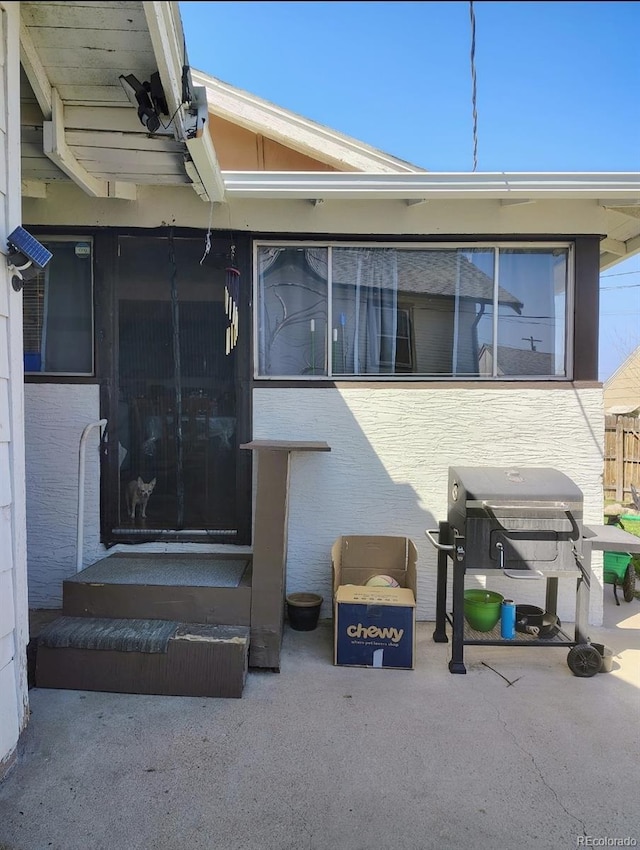 exterior space featuring entry steps
