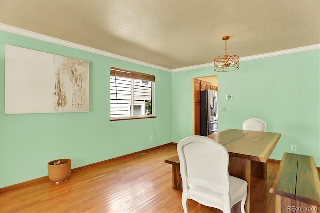 9682 Hemlock Ct, Highlands Ranch, CO 80130 - office space featuring crown molding and light wood-style floors