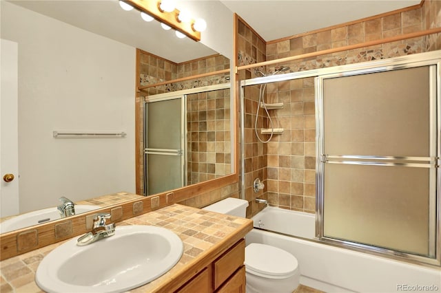 9682 Hemlock Ct, Highlands Ranch, CO 80130 - full bath with vanity and shower / bath combination with glass door