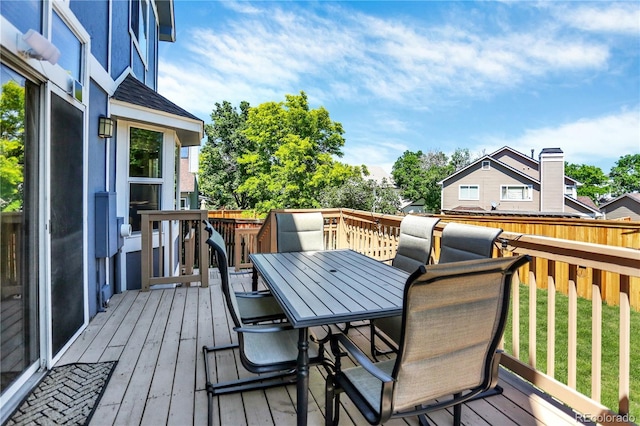 9682 Hemlock Ct, Highlands Ranch, CO 80130 - deck with outdoor dining area