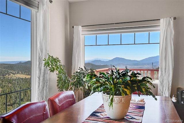 31324 Kings Vly, Conifer, CO 80433 - dining room with a mountain view