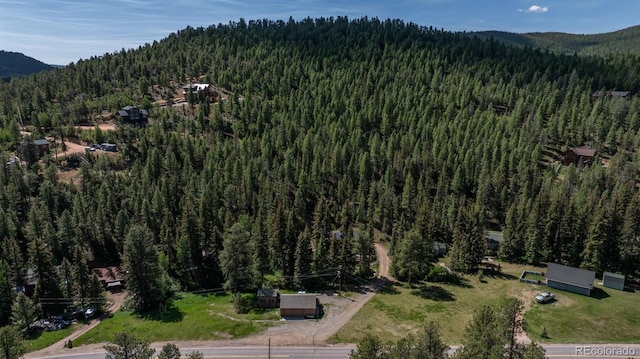 bird's eye view featuring a mountain view