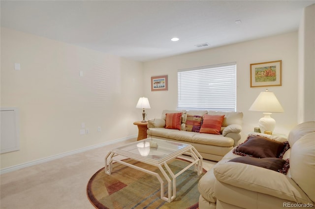 12348 W Gould Ave, Littleton, CO 80127 - carpeted living area featuring baseboards and recessed lighting