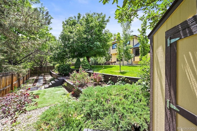 11072 Zephyr St, Broomfield, CO 80021 - view of yard with a vegetable garden