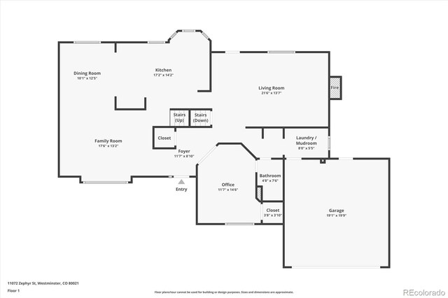 11072 Zephyr St, Broomfield, CO 80021 - floor plan / room layout