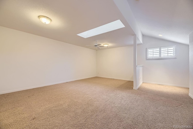 basement featuring light colored carpet