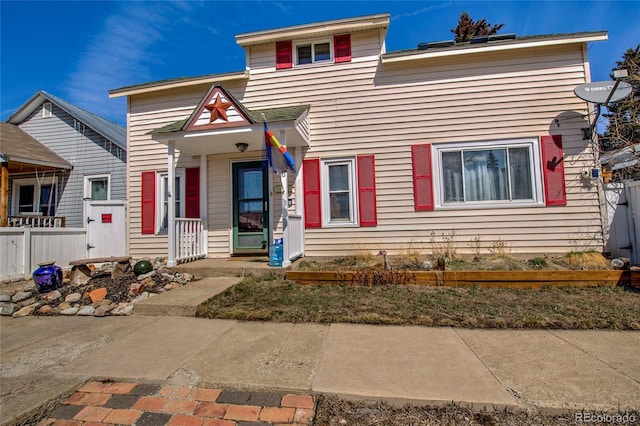 view of front of home