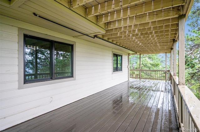 9189 Fallen Rock Rd, Conifer, CO 80433 - view of wooden terrace
