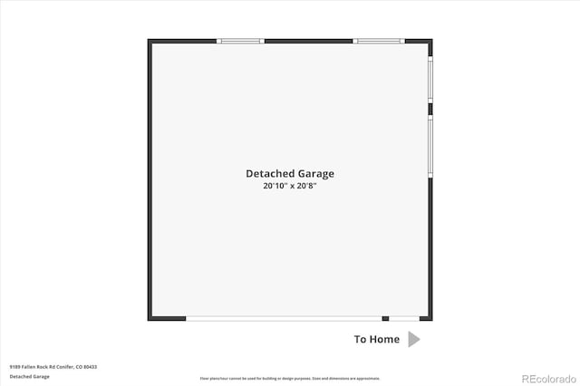 9189 Fallen Rock Rd, Conifer, CO 80433 - view of property floor plan