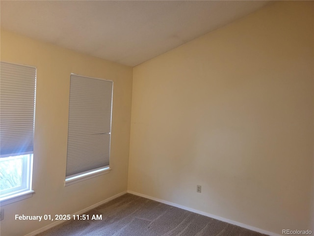 view of carpeted empty room