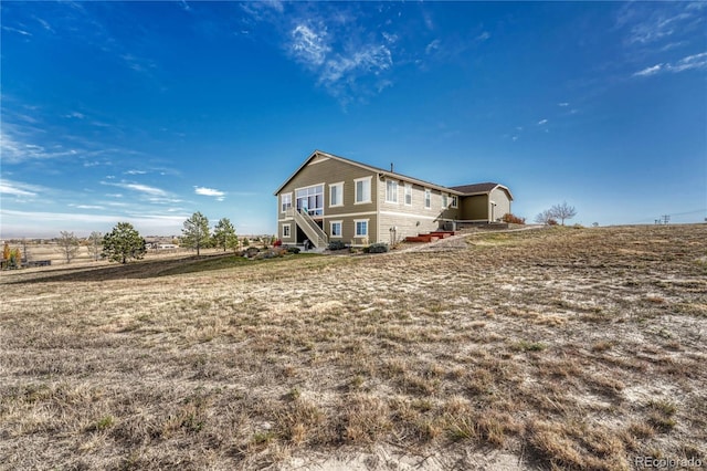 view of rear view of property