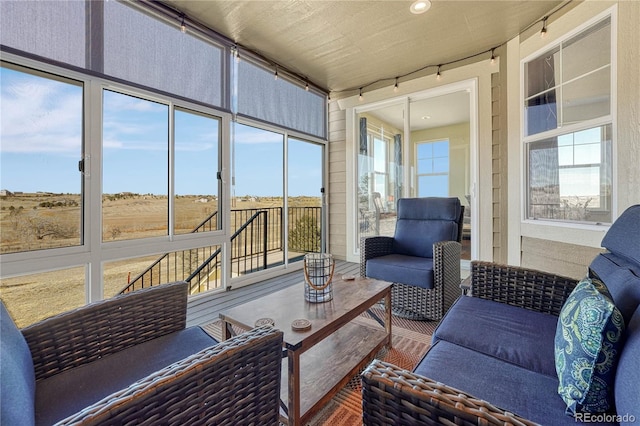 sunroom with a wealth of natural light