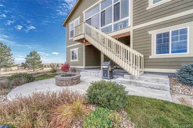 exterior space with a patio