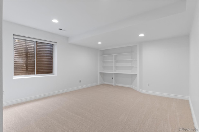 3871 E Euclid Ave, Centennial, CO 80121 - carpeted empty room with recessed lighting and built in features