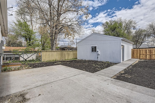 view of patio / terrace featuring a fenced backyard