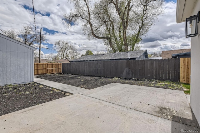 view of patio / terrace with a fenced backyard