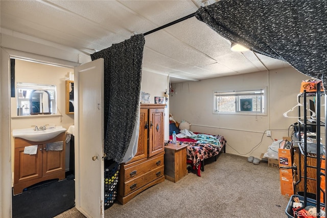 1437 Cypress St, Pueblo, CO 81004 - bedroom with carpet and a sink