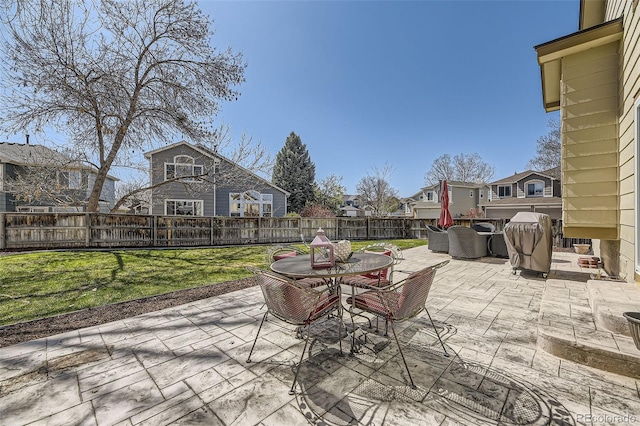 4708 Rock Pipit Ct, Highlands Ranch, CO 80126 - view of patio / terrace featuring a residential view and outdoor dining area