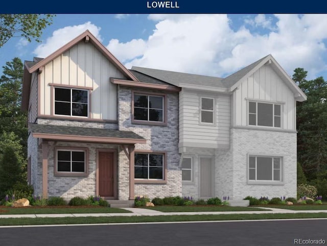 3875 W 82nd Ln, Westminster, CO 80031 - view of front of home featuring board and batten siding and brick siding
