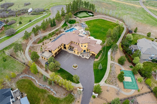 birds eye view of property