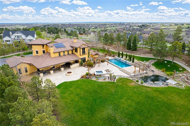 birds eye view of property