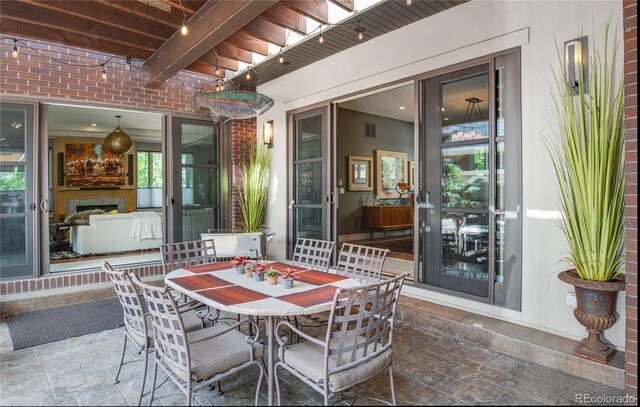 460 N Garfield St, Denver, CO 80206 - view of patio / terrace featuring outdoor dining area