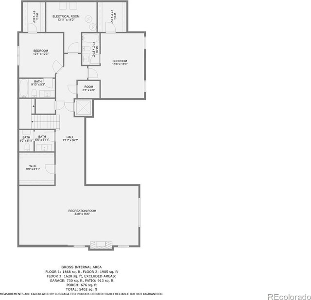 460 N Garfield St, Denver, CO 80206 - view of home floor plan