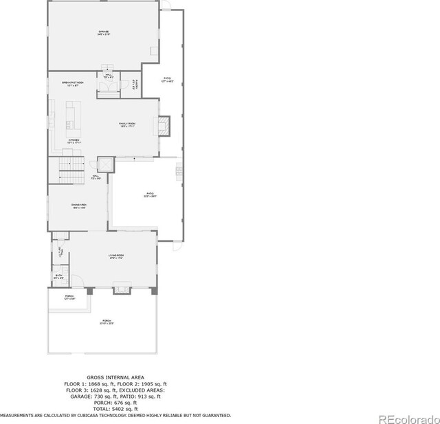 460 N Garfield St, Denver, CO 80206 - view of property floor plan