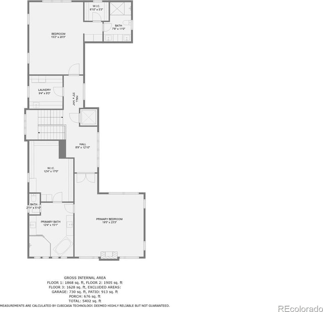 460 N Garfield St, Denver, CO 80206 - view of home floor plan