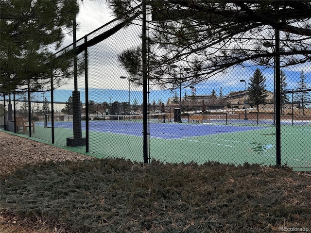 view of tennis court