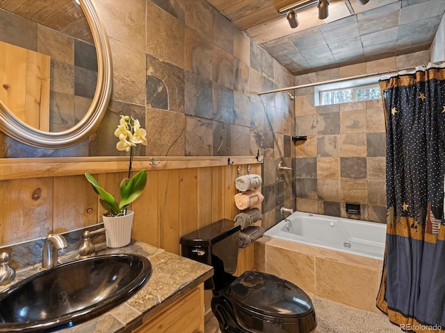 451 Harris Dr, Idaho Springs, CO 80452 - full bathroom featuring a sink and tiled shower / bath combo