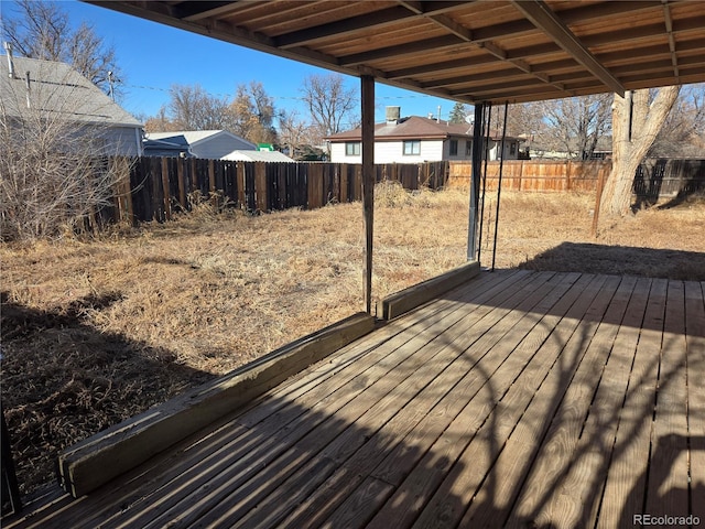 view of wooden terrace