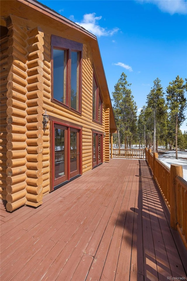 view of deck