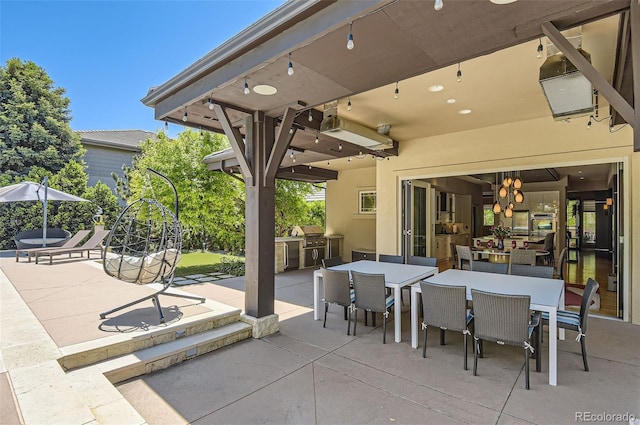 9470 S Silent Hills Dr, Lone Tree, CO 80124 - view of patio with outdoor dining space and grilling area