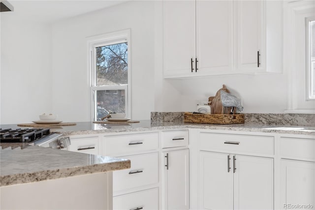 kitchen featuring white cabinetry