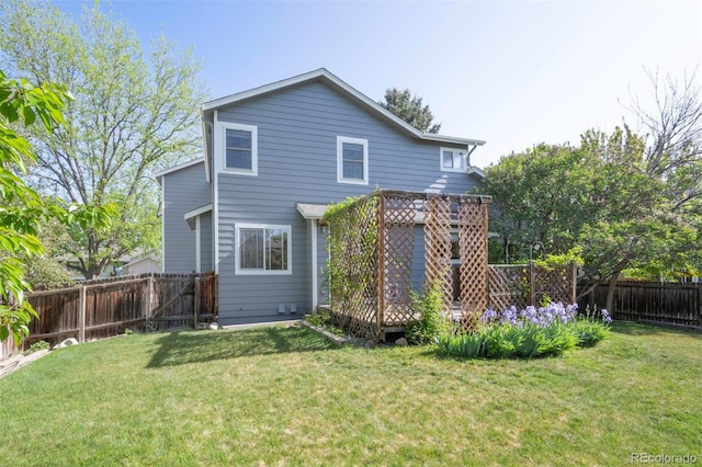 2935 Bow Line Pl, Longmont, CO 80503 - rear view of property with a wooden deck