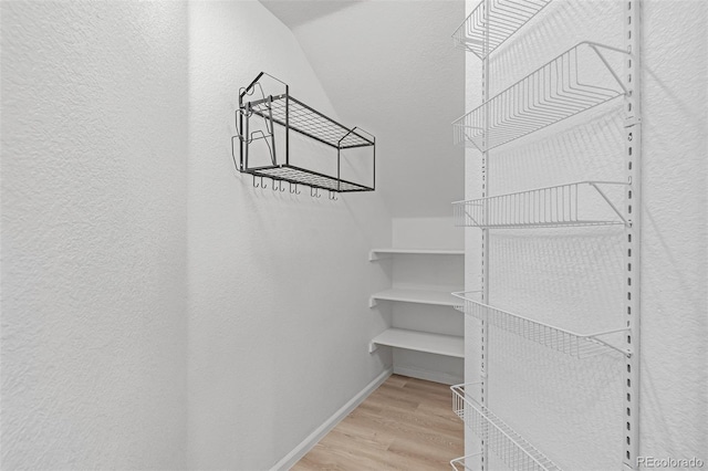 7777 E 23rd Ave Unit 1406, Denver, CO 80238 - walk in closet with wood finished floors and lofted ceiling