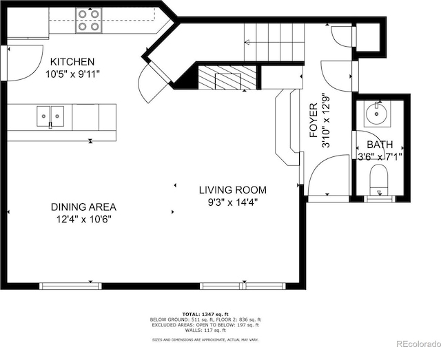 7777 E 23rd Ave Unit 1406, Denver, CO 80238 - floor plan / room layout