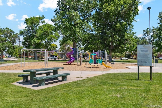 4465 N Umatilla St, Denver, CO 80211 - community jungle gym featuring a lawn